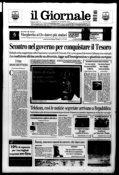 Il giornale : quotidiano del mattino